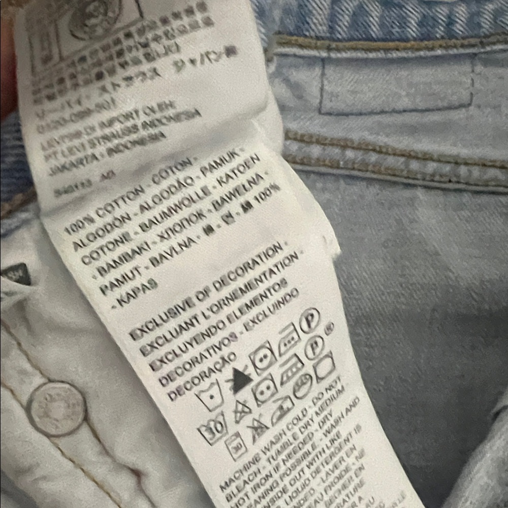 Levi’s 501 Light Blue Women's Jeans - Picture 4 of 10